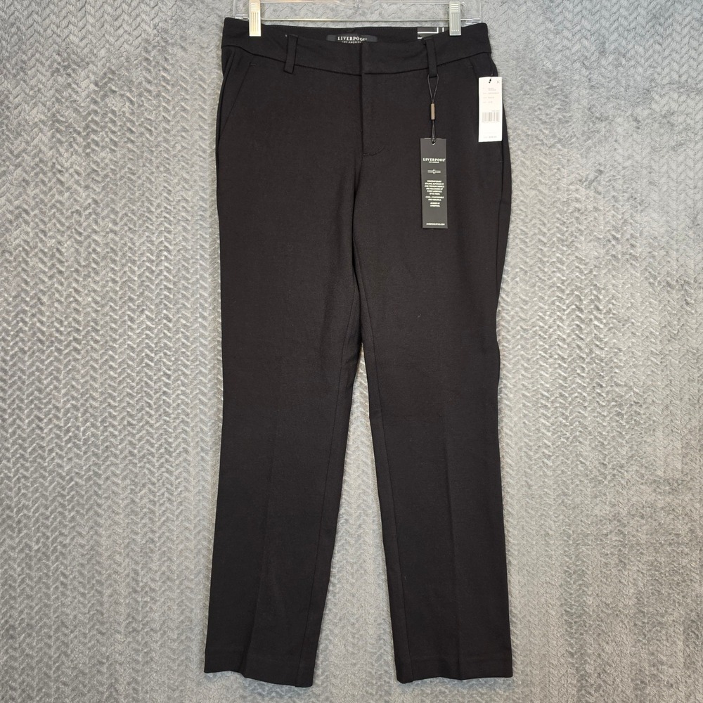 Liverpool Los Angeles Kelsey Trouser Black Slim Leg Pants LM5084M42 Womens 2/26